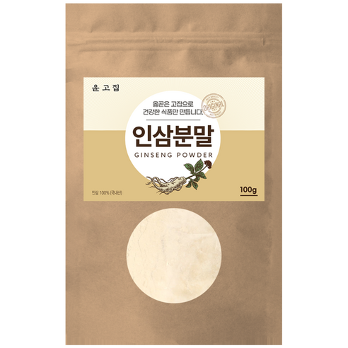 윤고집 국내산 인삼분말, 100g, 1개