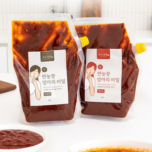 푸드살림 쉿 엄마의 비밀 대용량 만능 양념장 보통맛