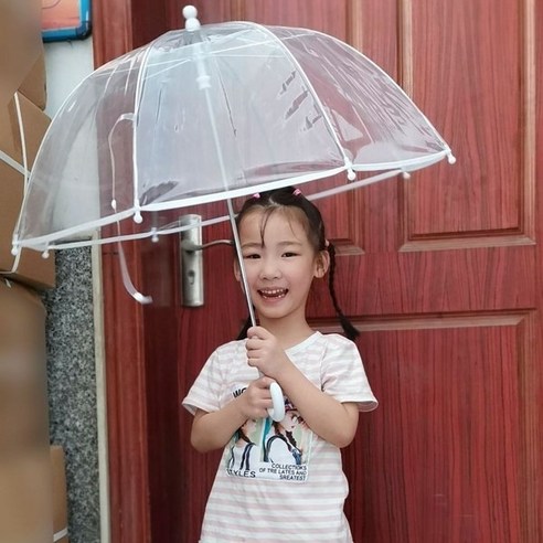 당일출고 1+1 KC인증 돔형 경량 어린이 안전 시야확보 투명우산 4종 빠른배송