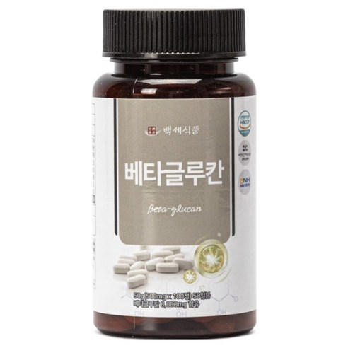 베타글루칸정 500mg x 100정 국산효모 HACCP 인증제품, 100정, 1개