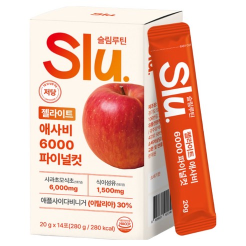 슬림루틴 슬루 젤라이트 애사비 젤리 스틱 애플 사이다 비니거 6000mg