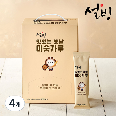 설빙 맛있는 옛날 미숫가루, 1.2kg, 4개