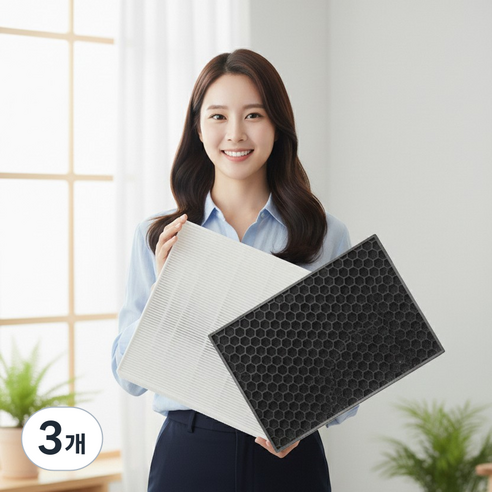 [호환] 국산 삼성 공기청정기 프리미엄 필터 CFX-C100D 블루스카이 7000, 3개, CFX-C100D 복합형