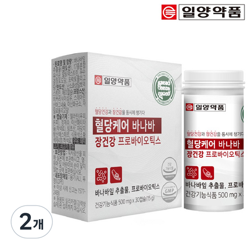 일양약품 혈당케어 바나바 장건강 프로바이오틱스 유산균 30정, 2개, 30정