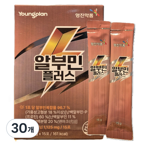 영플랜 영진약품 알부민 플러스 15p, 15g, 30개