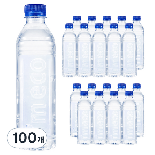 먹는샘물산수 가벼운샘 무라벨, 500ml, 100개