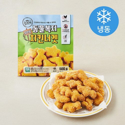 [로켓프레시] 참프레 동물복지 인증 우리쌀 치킨너겟 (냉동), 500g, 1개
