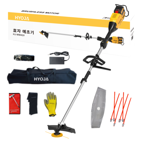 효자 예초기 무선 충전식 전기 충전 전동, 42V 예초기 풀세트, 1개