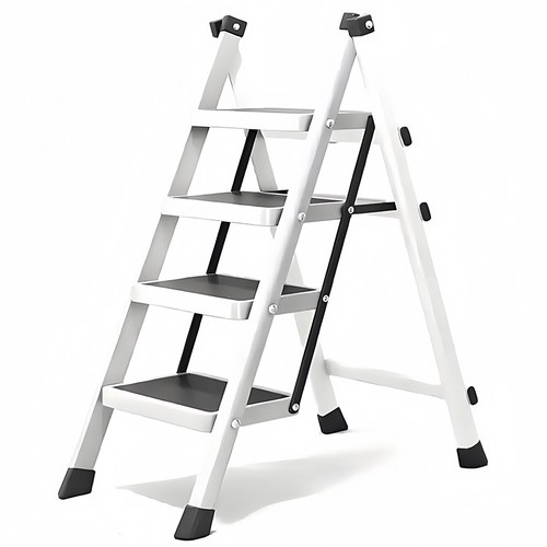 사다리 탄소강 휴대용 사다리 가정용사다리 화이트 4단/5단, 1개