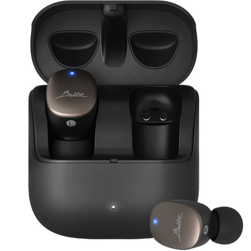 브리츠 무선 충전 방수 고음질 커널형 블루투스 이어폰, FlipTWS7, 블랙, 20시간, FlipTWS7, 블랙