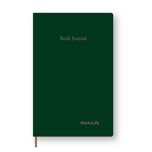 웍스라이프 북저널Book Journal, 하드커버, 1개, 그린우드Green Wood