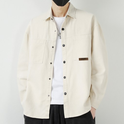 남성 봄가을 카고 셔츠 자켓 루즈핏 캐주얼