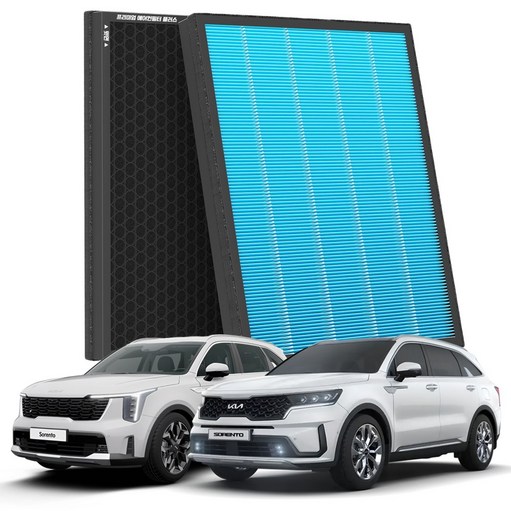 1+1 PM 0.3 에어컨필터 활성탄 블루 초미세먼지