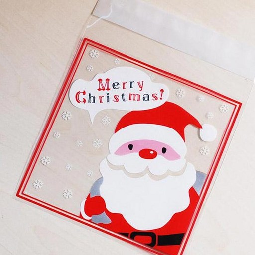 오케이유원 뉴 싼타얼굴 포장 봉투, 혼합색상, 25매입