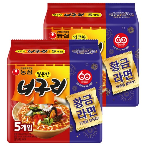 농심 얼큰한 너구리 120g