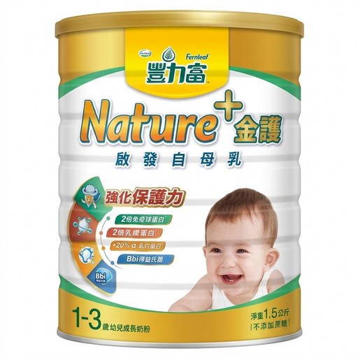 Fernleaf 豐力富 Nature+ 金護幼兒成長奶粉 1~3歲, 1.5kg, 1罐
