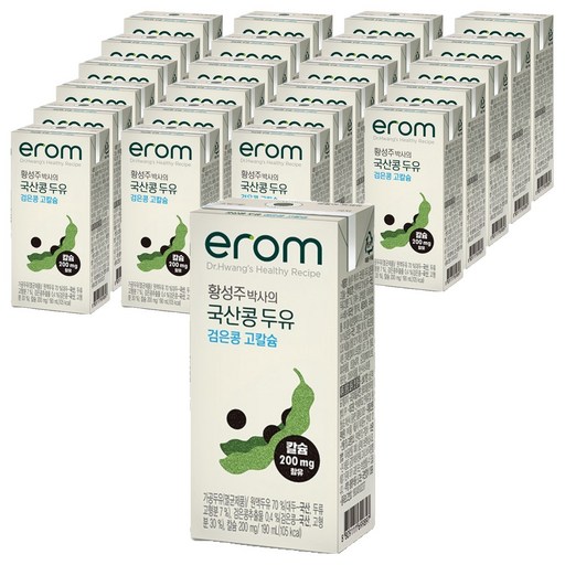 이롬 황성주 박사의 국산콩 두유 검은콩 고칼슘