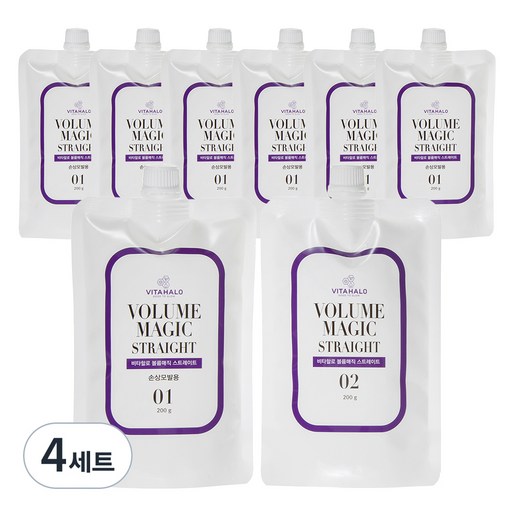 비타할로 볼륨매직 스트레이트 손상모발용 1제 200g+ 2제 200g