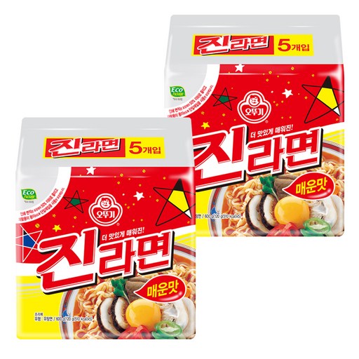 오뚜기 진라면 매운맛 120g 즐겁게 먹어보세요