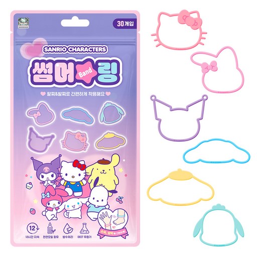 아텍스 산리오 캐릭터즈 썸머링 야외 팔찌 30p, 1개
