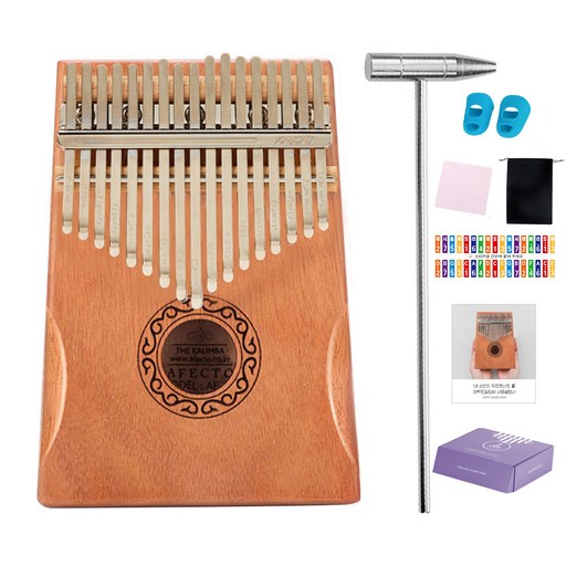 아펙토 어쿠스틱 17음계 C키 써클 칼림바  구성품세트