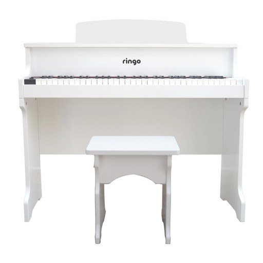 링고 키즈 61건반 디지털 피아노 RP-125 + 의자, RP-125, 화이트