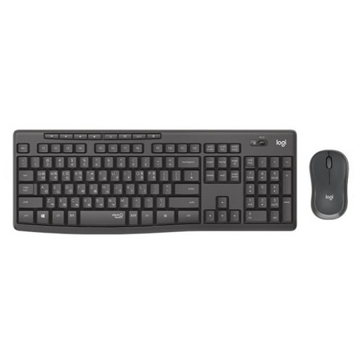 MK295 무소음 무선 키보드 마우스 세트 블랙 일반형