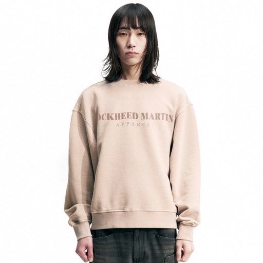 록히드마틴 남녀공용 LM LOGO 가먼트 다이드 맨투맨 L21UTL002