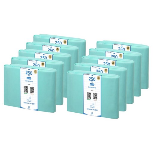 VERDE REFILL Magic Can 相容補充包 垃圾袋 嬰兒爽身粉香 250, 10個, 21L