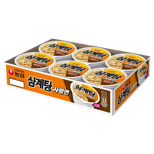 농심 삼계탕 사발면 6입 예약구매