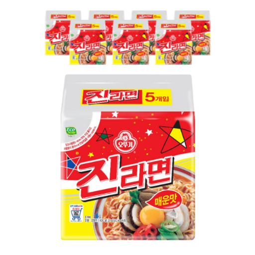오뚜기 진라면 매운맛 멀티팩 120g 40개
