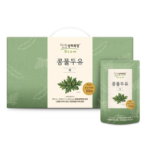 상하목장 콩물두유 쑥
