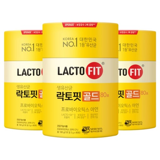 락토핏 정품 골드 80포