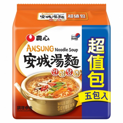 NONGSHIM 農心 安城湯麵 125g, 5包