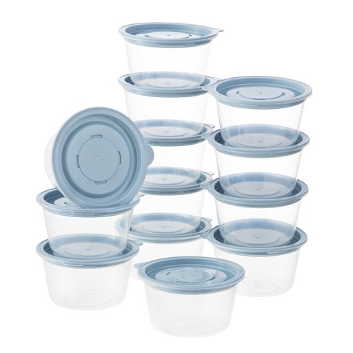 코멧 냉동밥 국용 전자레인지 밀폐용기 블루 275ml