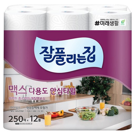 잘풀리는집 맥스 다용도 천연펄프 롤키친타올