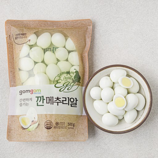 곰곰 깐메추리알 500g 1봉 신선한 식사의 완성