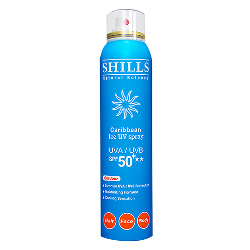 很耐曬超清爽美白防曬冰鎮噴霧 SPF50, 1瓶, 180ml