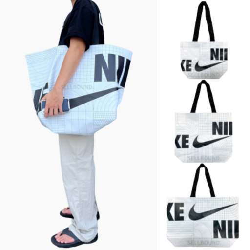 [당일출고] 나이키 리유저블 쇼핑백 에코백 휴대용 장바구니 대형 타포린 가방