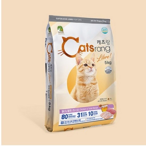 캐츠랑 리브레5kg X 2개 전연령 고양이사료 고양이밥, 닭+참치, 5kg