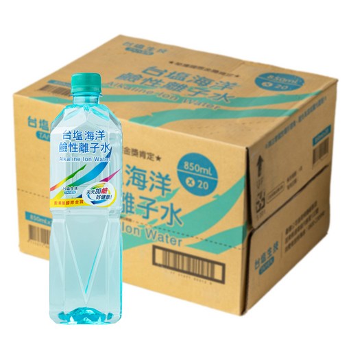 台鹽海洋鹼性離子水, 20個, 850ml