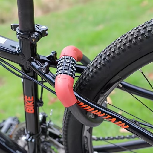 열쇠 없이 잠그는 5자리 번호 자전거 케이블 자물쇠