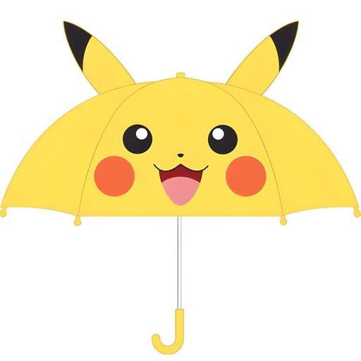PoKeMoN 寶可夢 兒童用 47 皮卡丘臉部立體 6K 雨傘 LUPMU10005