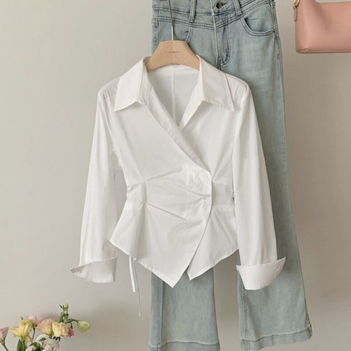 지니우우 허리포인트 패션남방 J0051A