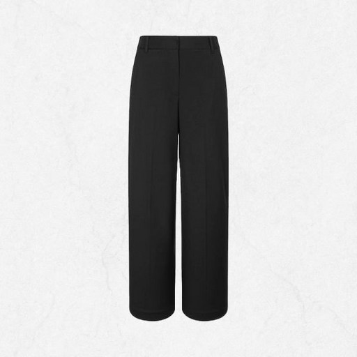 국내정품 빈폴 BEANPOLE LADIES B. my 시그니처 세미 와이드 팬츠  블랙 2413466