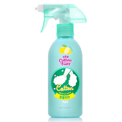 온더바디 발을씻자 코튼 풋샴푸 프레쉬레몬민트향, 1, 1개, 385ml