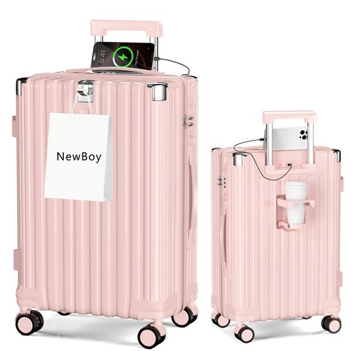 NewBoy 캐리어 20인치 22인치 24인치 기내용 대형 하드 여행용 감성 하드 캐리어 수납 주머니 대용량 패션 NewBoy 캐리어 20인치 22인치 24인치 기내용 대형 하드 여행용 감성 하드 캐리어 수납 주머니 대용량 패션