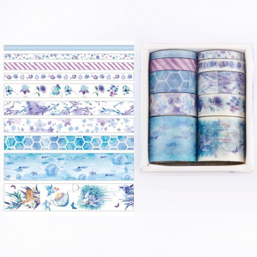 올리브파티 빈티지 감성 다꾸 마테 마스킹테이프 10개 세트