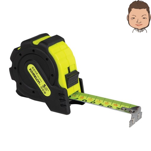 코메론 형광자켓 줄자 5m x 25mm KMC-25RJN