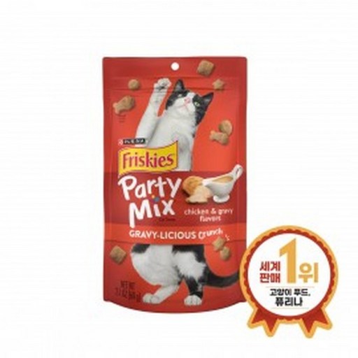 (2개묶음)퓨리나 프리스키 파티믹스 치킨 그레이비 60g